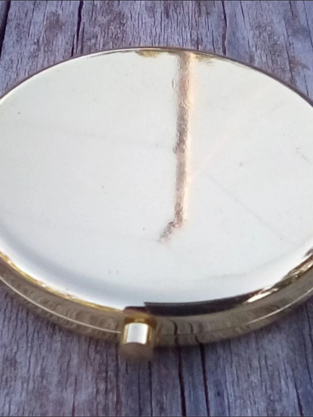 To My Wife Gold Tone Compact Mirror Purse Mirror Gift